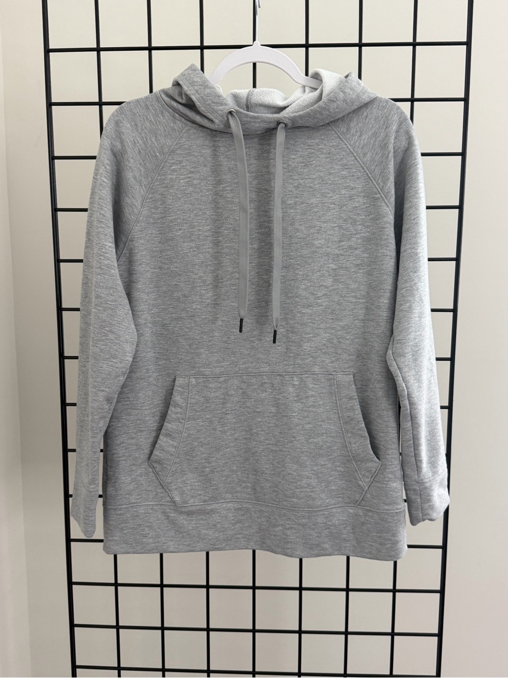 Athleta Light Gray Hooded Sweatshirt